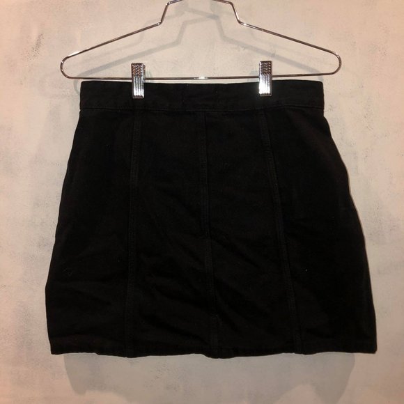 Button Down Mini Skirt - Picture 2 of 2